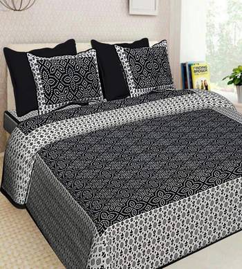 Jaipuri Printed Pure Cotton Double Bedsheets 2