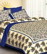 Jaipuri Printed Pure Cotton Double Bedsheets