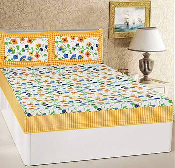 Sanganeri Printed Duble Bedsheet 1