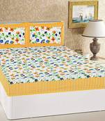 Sanganeri Printed Duble Bedsheet