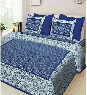 sanganeri printed double bedsheet 1