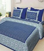 sanganeri printed double bedsheet