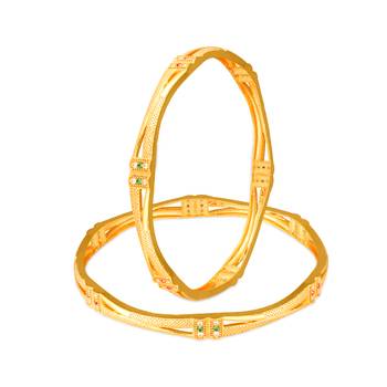 Sukai Jewels Ethnic Traditional Festive Wear Gold Plated Bangles for Women and Girls  1