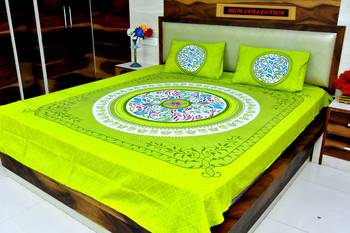 sanganeri printed double bedsheet 1