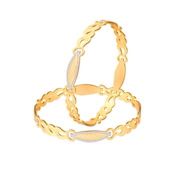 Sukai Jewels Ethnic Traditional Festive Wear Gold Plated Bangles for Women and Girls (Pack of 2) 1