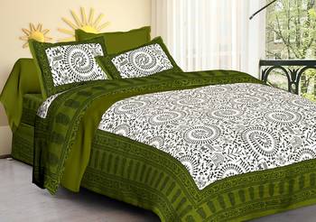 sanganeri printed double bedsheet 1