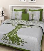 sanganeri printed double bedsheet