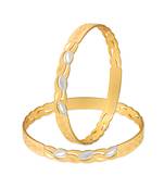 Sukai Jewels Ethnic Traditional Festive Wear Simple Design Gold Plated Bangle for Women and Girls (Pack of 2)  