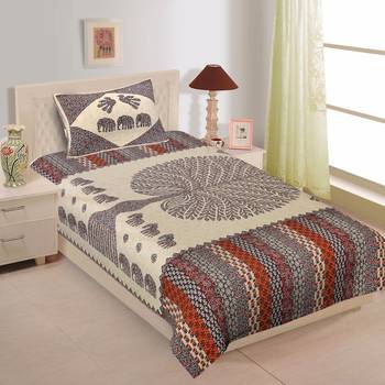 sanganeri printed double bedsheet 1