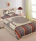 sanganeri printed double bedsheet