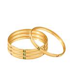 Sukai Jewels Ethnic Traditional Wear Gold Plated Bangles for Women and Girls (Pack of 4) 