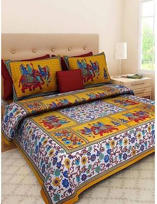 sanganeri printed double bedsheet 1