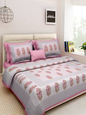 sanganeri printed double bedsheet 1