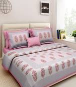 sanganeri printed double bedsheet