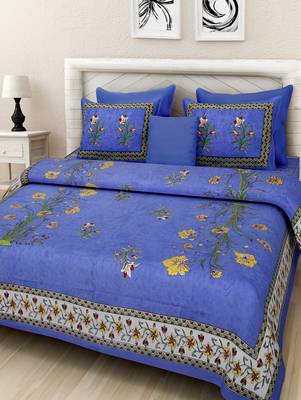 sanganeri printed double bedsheet 1