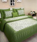 sanganeri printed double bedsheet