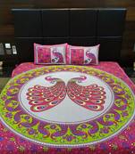 sanganeri printed double bedsheet