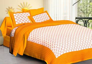 sanganeri printed double bedsheet 1
