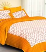 sanganeri printed double bedsheet