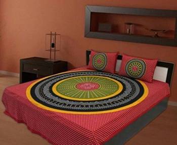 sanganeri printed double bedsheet 1
