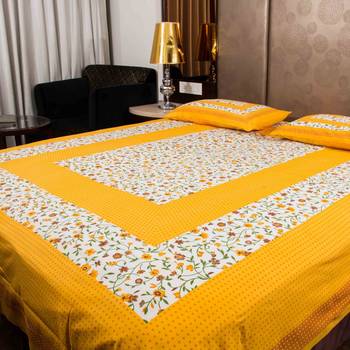 sanganeri printed double bedsheet 1