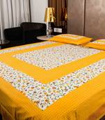 sanganeri printed double bedsheet