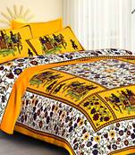 sanganeri printed double bedsheet