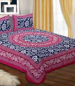 sanganeri printed double bedsheet