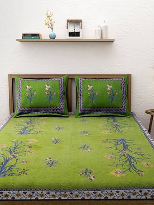 sanganeri printed double bedsheet 1