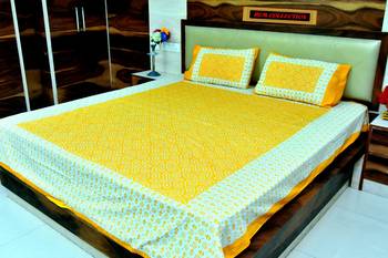 sanganeri printed double bedsheet 1