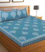 sanganeri printed double bedsheet
