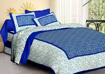 sanganeri printed double bedsheet 1
