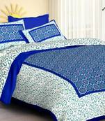 sanganeri printed double bedsheet