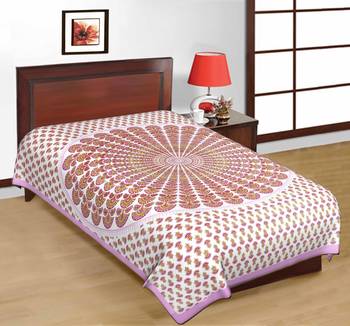 sanganeri printed double bedsheet 1