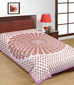 sanganeri printed double bedsheet