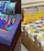 Sanganeri Printed Duble Bedsheet