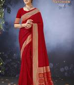 Banarsi Art Silk Saree With Zari Border Work