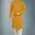Yellow embroidered pure georgette kurta-pajama