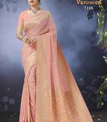 Art Silk Saree With Zari Border Work