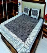 sanganeri printed double bedsheet