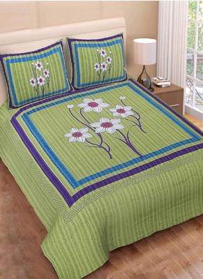Jaipuri Printed Pure Cotton Double Bedsheets 1