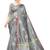 Grey woven cotton saree with blouse