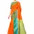 Orange Woven Cotton Silk
 Saree With Blouse