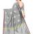 Grey woven cotton saree with blouse