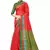 Red Woven Cotton Silk
 Saree With Blouse