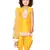 Yellow Kurta & Dhoti With Embroidery With Dupatta