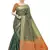 Green Woven Cotton Silk Saree With Blouse