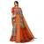 Pink printed cotton silk saree with blouse