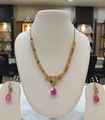 Multicolor diamond necklaces