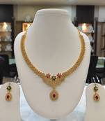 Multicolor diamond necklaces